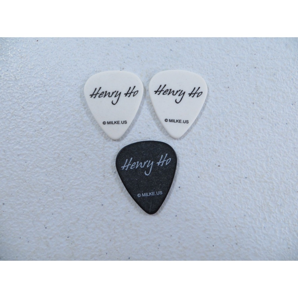 Henry Ho Musician Guitar Tech Custom Guitar Pick Lot‎ of 3
